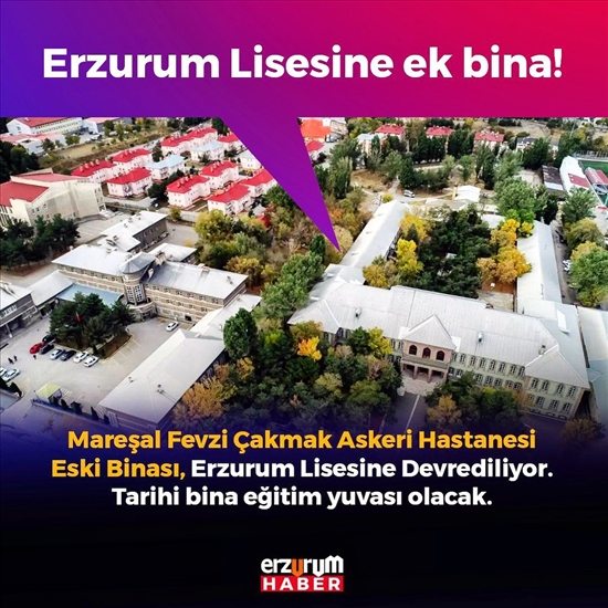 Erzurum Lisesine ek bina
