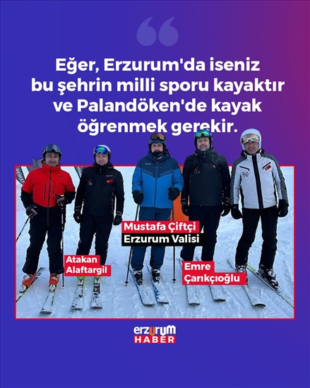 Erzurumda Kayak Bilmeyen Erzurumlu Kalmasın