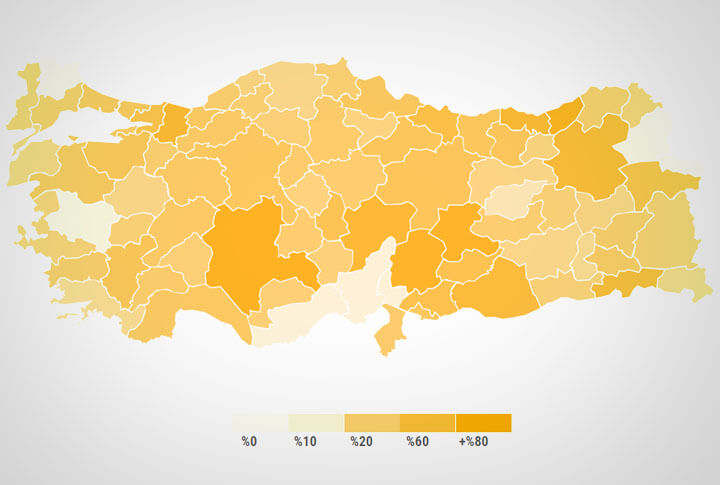 Yerel Seçimlerde Türkiye Geneli Erzurum