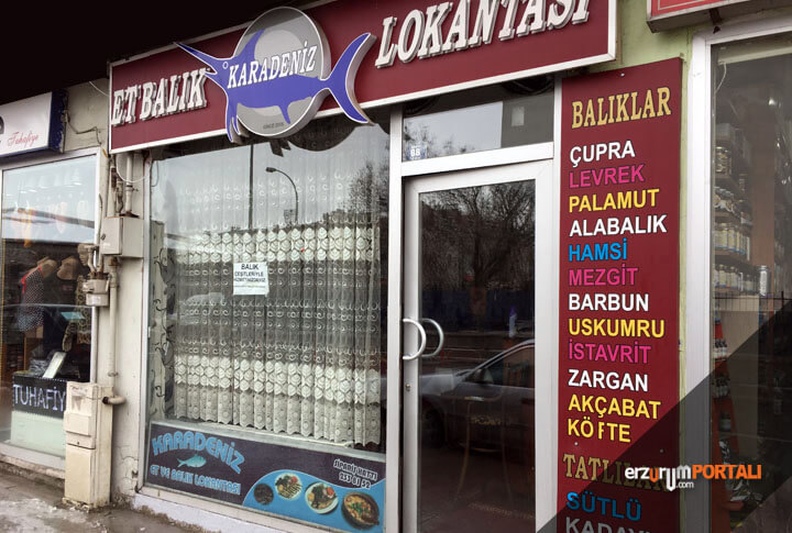 Erzurum portalı yeme içme Karadeniz Et ve Balık Lokantası