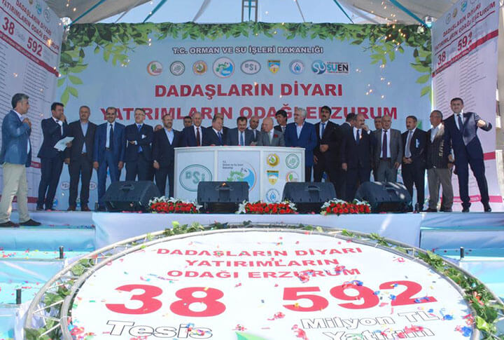 Erzurum'da 38 Tesisin Temeli Atıldı