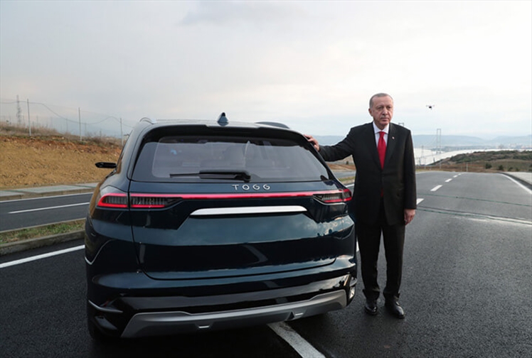 Türkiye'nin Otmobili TOGG ve Cumhurbaşkanı Recep Tayyip Erdoğan