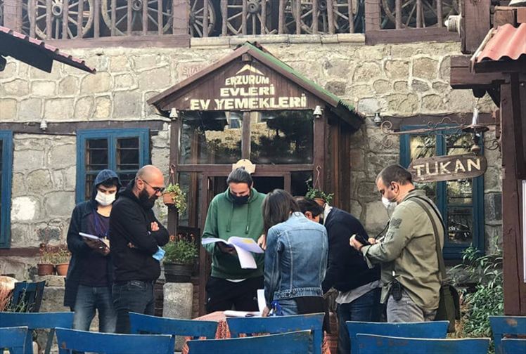 Erzurum'da Çekilen Mümessil Filminin Kamera Arkası