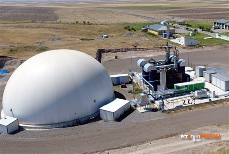 Bu Tesis Erzurum'da, Evsel Atıkların Oluşturduğu Metan Gazı İle Elektrik Üretiyor!