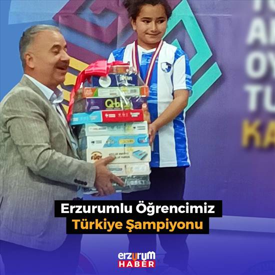 Akıl ve Zekâ Oyunları Turnuvasında Erzurumlu Öğrenci Türkiye Şampiyonu
