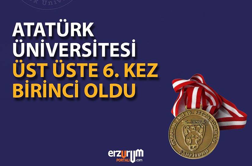 Atatürk Üniversitesi Üst Üste 6. Kez 1. Sırada!
