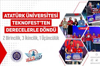 Atatürk Üniversitesi öğrencileri, TEKNOFEST'ten Ödüllerle Döndü