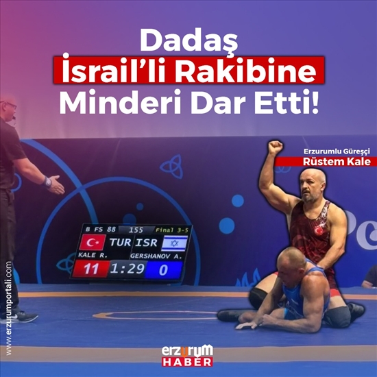 Dadaş İsrail’li Rakibine Minderi Dar Etti!