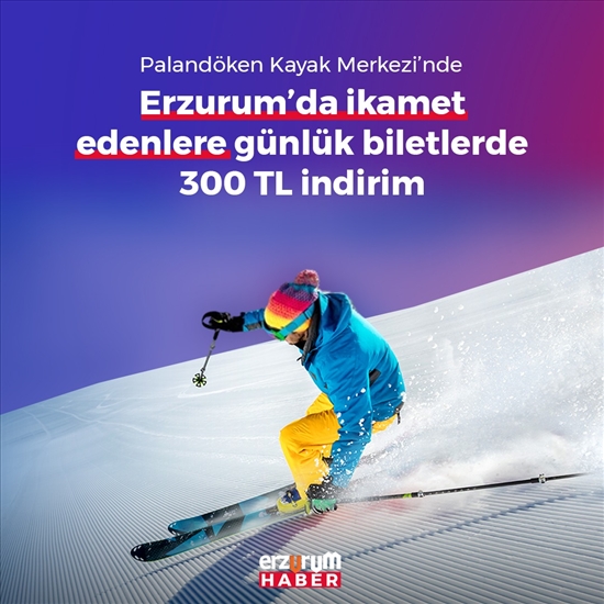 Erzurum Büyükşehir Belediyesinden Kayak Severlere Müjde: Günlük Biletlerde Büyük İndirim!