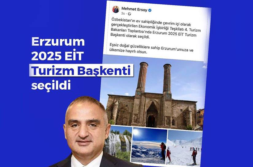 Erzurum, EİT Turizm Başkenti Olarak Seçildi!