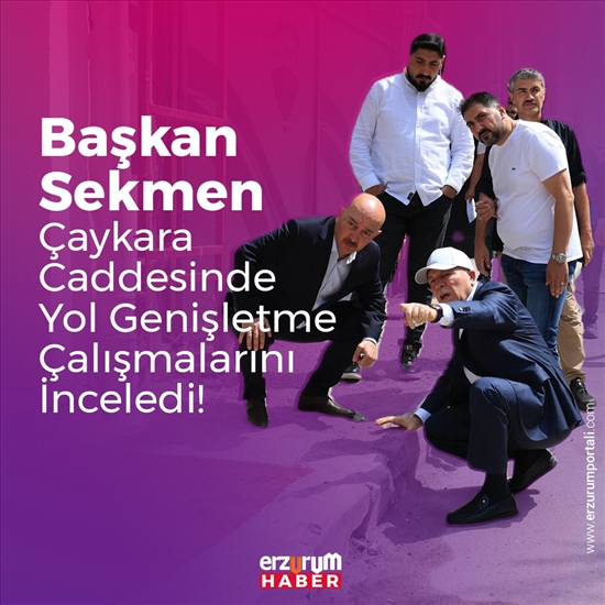 Başkan Sekmen Çaykara Caddesinde!