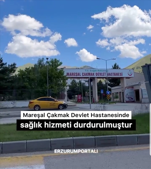 Mareşal Çakmak Devlet Hastanesinde Sağlık Hizmet Durduruldu