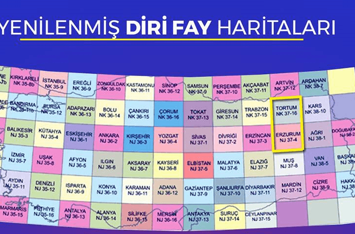 Erzurum ve Tortum 5.5 ve üzeri büyüklükte deprem üretebilecek diri fay üzerinde bulunuyor