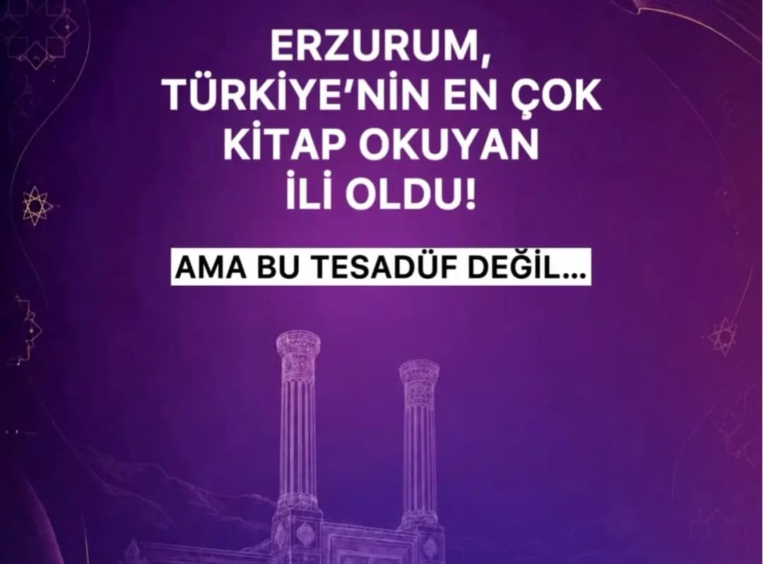 Erzurum kitap okumada Türkiye’nin zirvesinde yer aldı