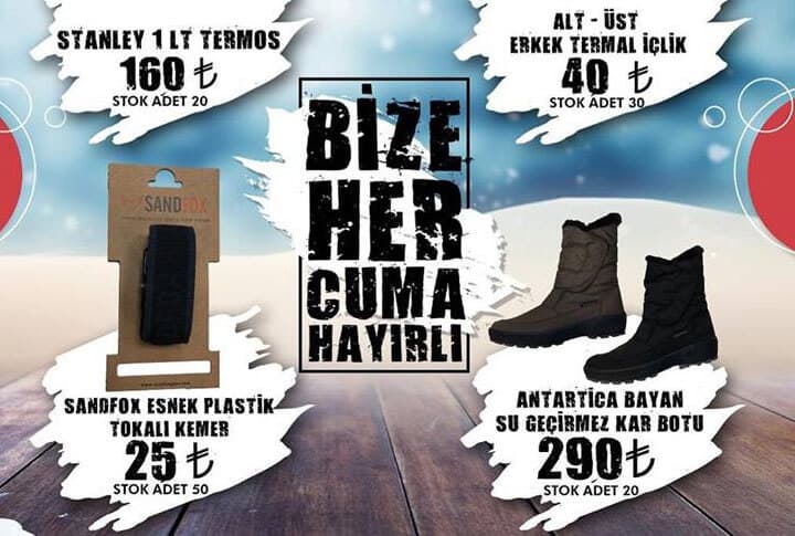 Alpin Outdoor Hayırlı Cuma İndirimleri
