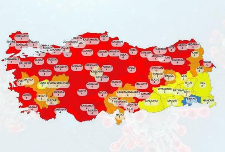 Erzurum Risk Haritasında Kırmızıya Döndü!
