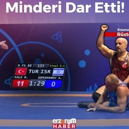 Dadaş İsrail’li Rakibine Minderi Dar Etti!