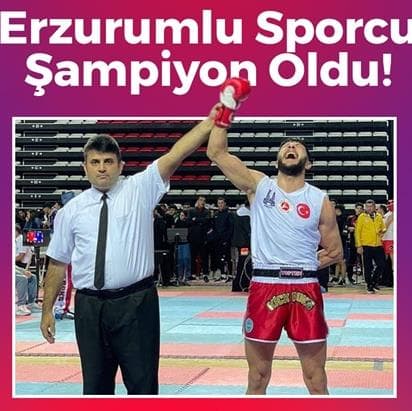 Erzurumlu Sporcu Şampiyon Oldu!