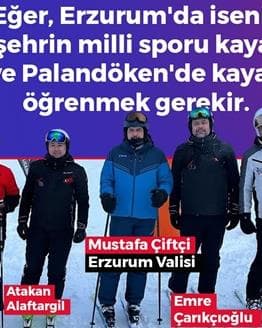 Erzurum'da Kayak Bilmeyen Erzurumlu Kalmasın