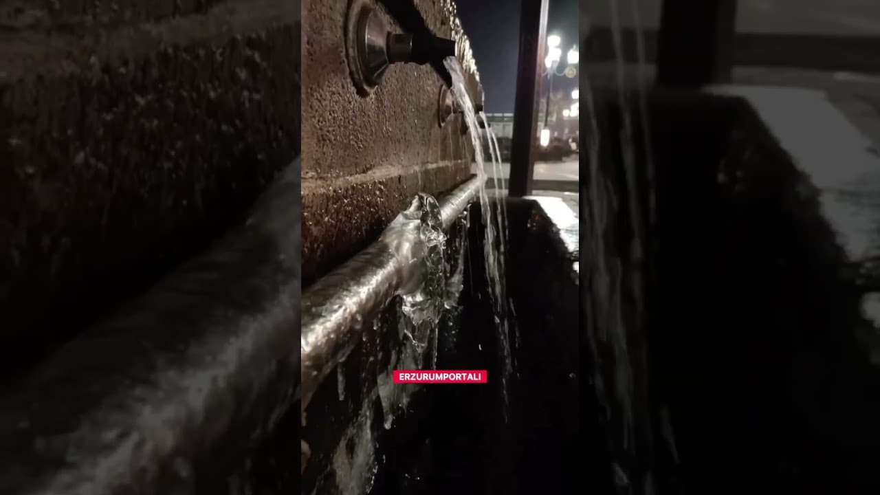 Kar Yağışına Hasret Erzurum, Buz Kesti!