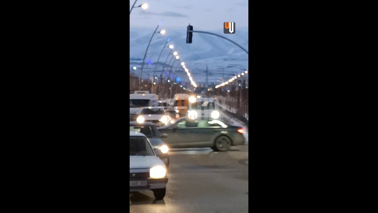 Erzurum Azerbaycan Bulvarı Akşam ve Dolunay!