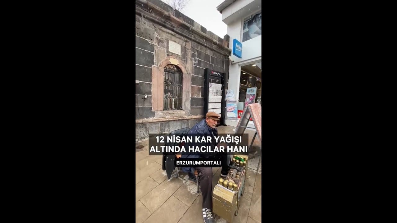 Baharı Beklerken Erzurum'da 12 Nisan Karı 🥶🥶🥶