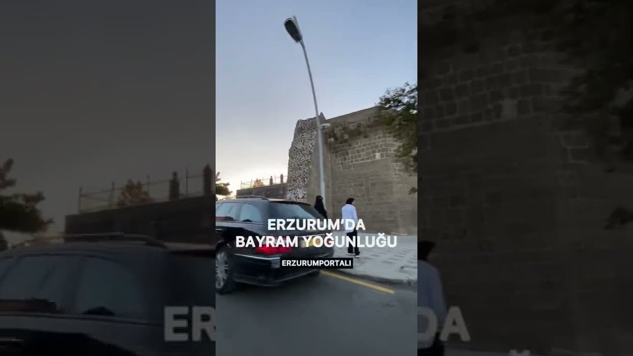 Erzurum Kalesi Önü ve Bayram Yoğunluğu!