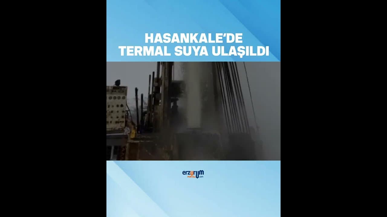 Erzurum'da Termal Su Fışkırıyor!