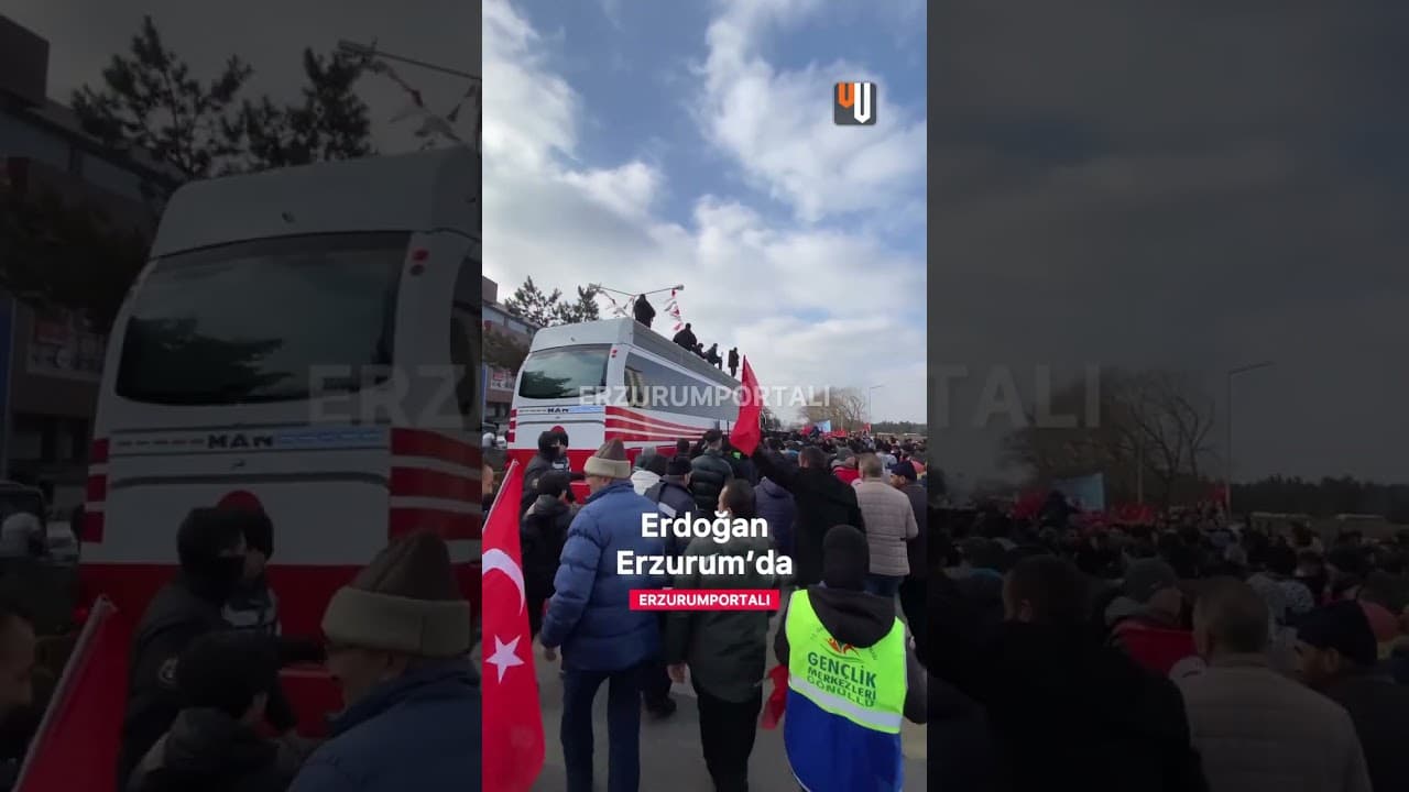 Cumhurbaşkanı Erdoğan Erzurum'da!