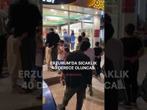 Erzurumluların Çok Belli Olduğu Dondurma Kuyruğu!😀