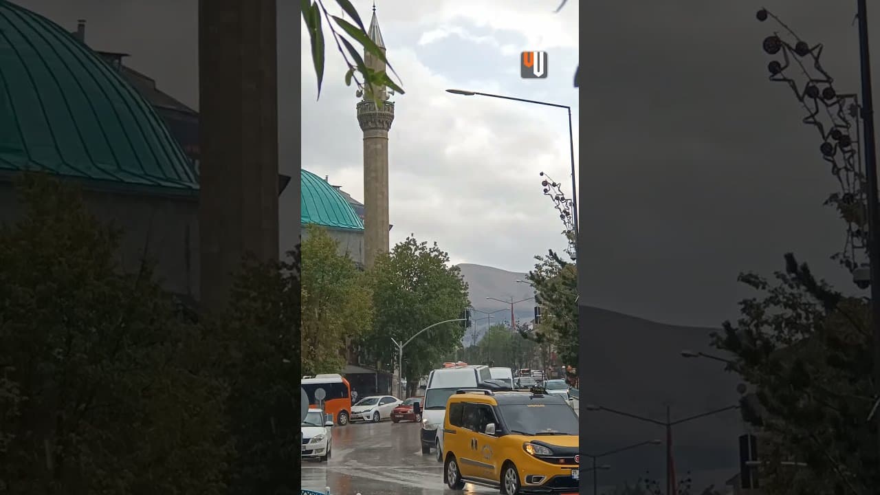 Erzurum'da Yağmur