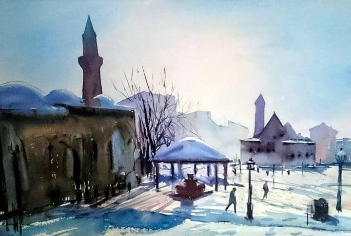 Watercolor Erzurum Çizimleri!