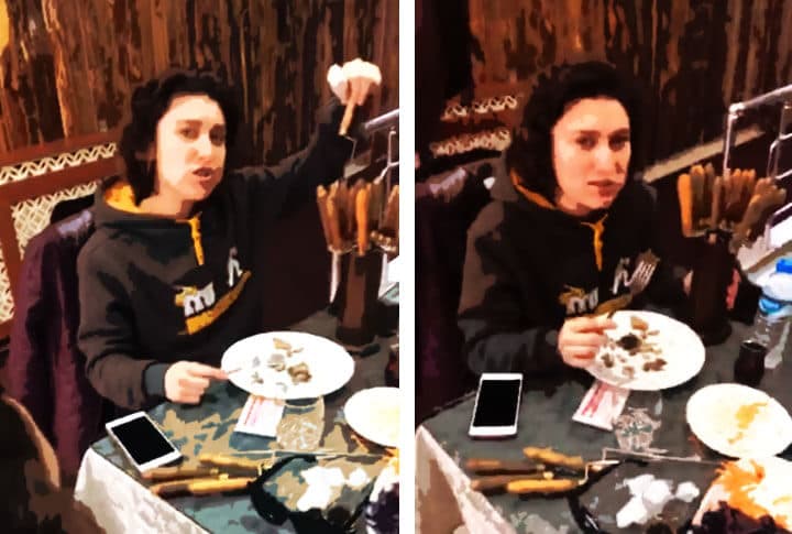 Erzurum'da Yeni Kadın Cağ Kebabı Yeme Rekortmeni!