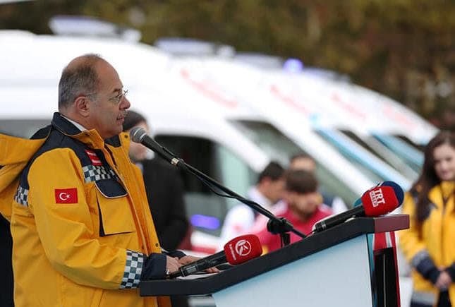 Erzurum'da Düzenlenen Törenle 60 Ambulans 17 İle Dağıtıldı