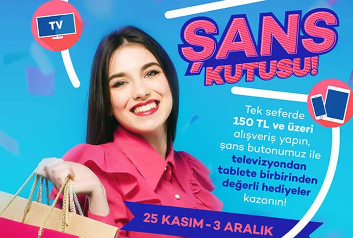 Forum Erzurum'da Şans Kutusu İle Birbirinden Değerli Hediyeleri Kazanma Şansı