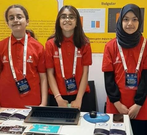 Şair Nef'i Ortaokulu TÜBİTAK Bölge Birincisi Oldu