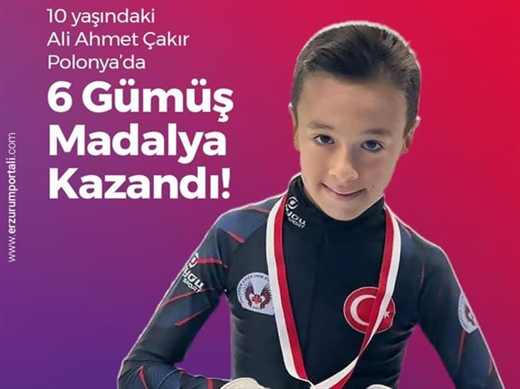 10 Yaşındaki Ali Ahmet Çakar Polonya'da Büyük Bir Başarıya İmza Attı