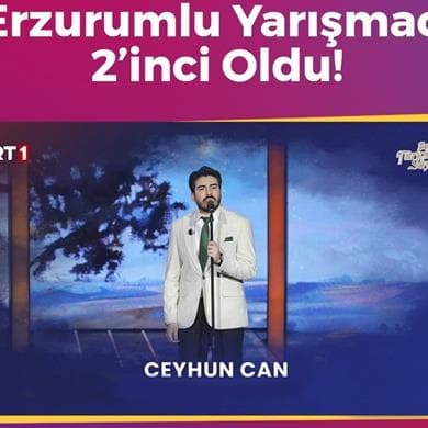 Erzurumlu Yarışmacı Ceyhun Can 2'inci Oldu!