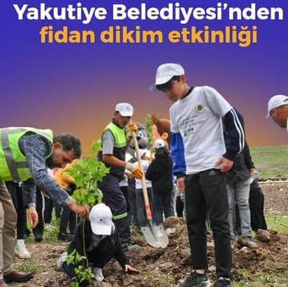 Yakutiye Belediyesi'nden fidan dikim etkinliği