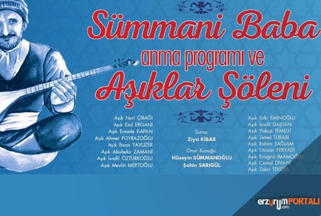 Sümmani Baba Anma Programı ve Aşıklar Şöleni