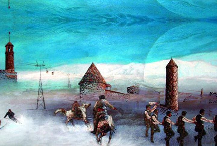Çakıl Taşlarıyla Sanatsal Erzurum Çalışmaları!