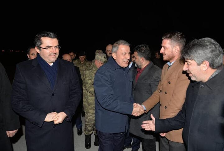 Bakan Akar ve Orgeneral Güler Taziye Ziyareti İçin Erzurum'da