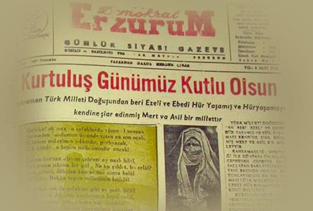 Eski Gazetelerden Erzurum Kurtuluş Haberleri