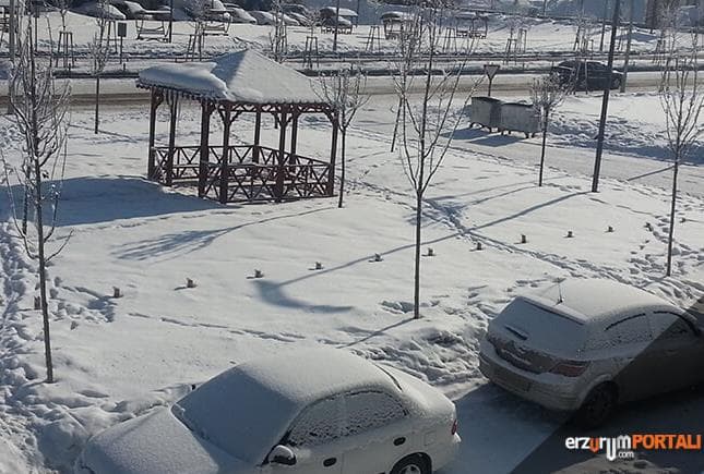 Erzurum, EYOF Açılış Sabahına Beyaz Gelinliği İle Uyandı
