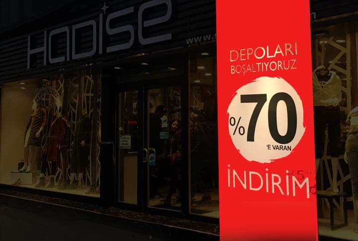 Hadise Giyim'de Yüzde 70'e Varan İndirimler