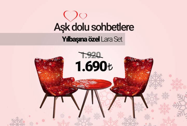 Halı Şah Yılbaşına Özel Lara Set Kampanyası