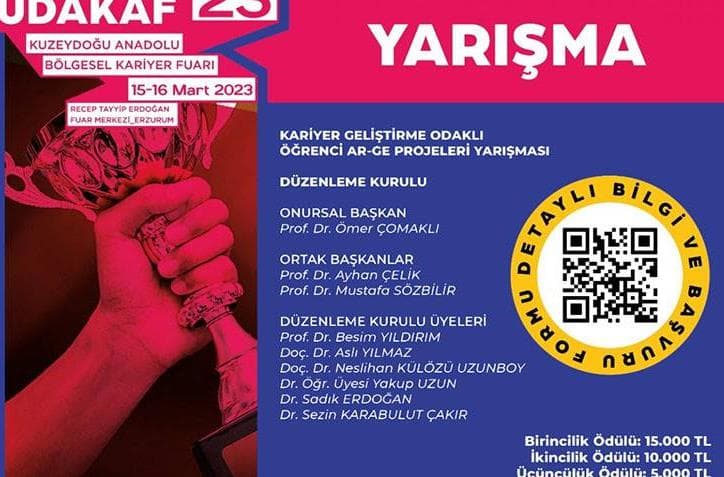 Kuzeydoğu Anadolu Bölgesel Kalkınma Fuarı KUDAKAF'23 Başvuruları Başladı