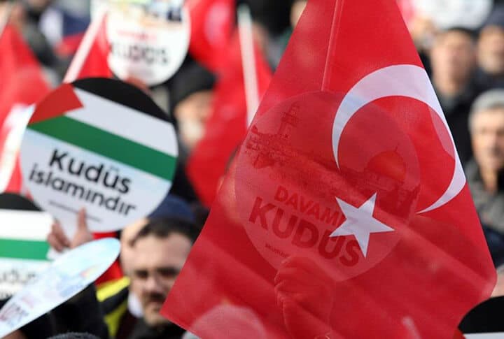 Erzurum'da Tek Ses: 'Kudüs Filistin'in Başkentidir'