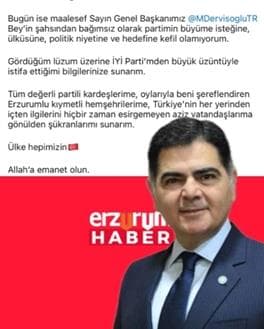 Naci Cinisli İYİ Parti'den İstifa Etti