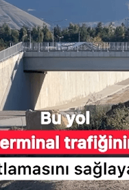 Bu yol Terminal trafiğinin rahatlamasını sağlayacak